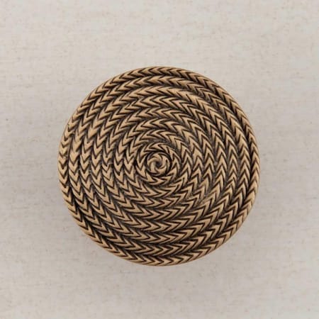Acorn Mfg Artisan Collection Rope Circle Knob, Museum Gold DQHGP